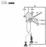 Bosch 0 601 141 003 Gsb 18-2 Percussion Drill 230 V / Eu Spare Parts